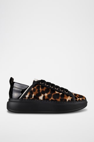 Zapatillas de piel de charol Wembley - Negro