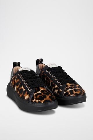 Zapatillas de piel de charol Wembley - Negro