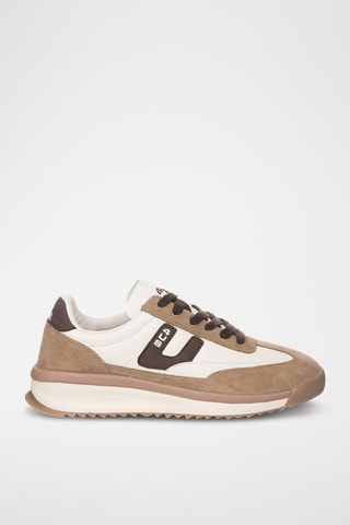 Zapatillas de piel - Beige