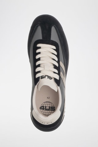 Zapatillas de piel - Negro