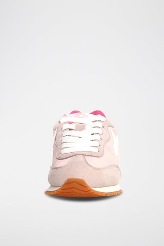 Zapatillas - Blanco, beige y rosa
