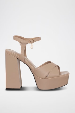 Sandalias de tacón - Beige