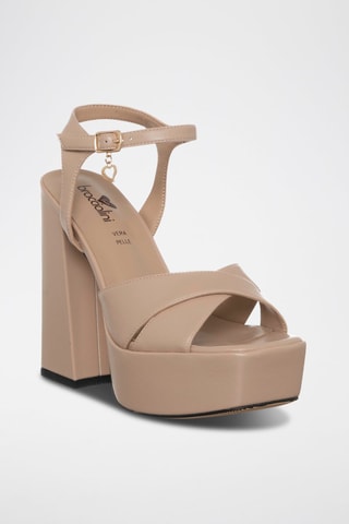 Sandalias de tacón - Beige