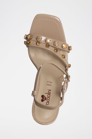Sandalias de tacón - Beige