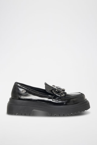 Mocasines con brillo - Negro
