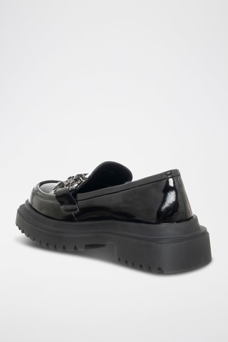 Mocasines con brillo - Negro