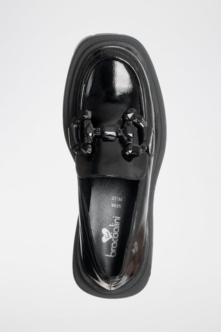 Mocasines con brillo - Negro