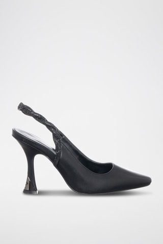 Zapatos de tacón - Negro y plateado