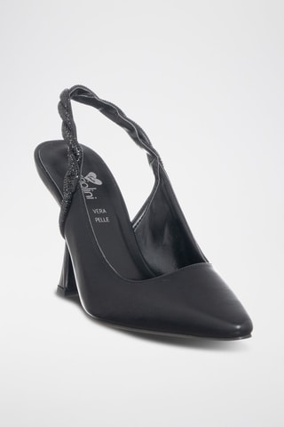 Zapatos de tacón - Negro y plateado