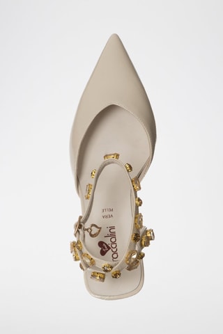 Zapatos de tacón con tiras - Blanco