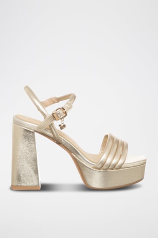 Sandalias de tacón - Dorado