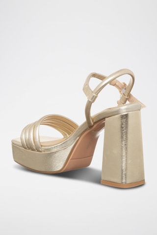 Sandalias de tacón - Dorado