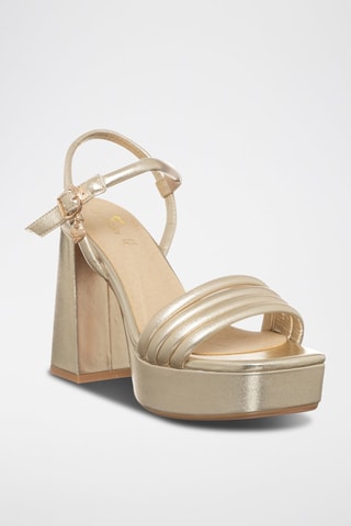 Sandalias de tacón - Dorado
