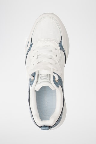 Zapatillas de piel con plataforma - Blanco
