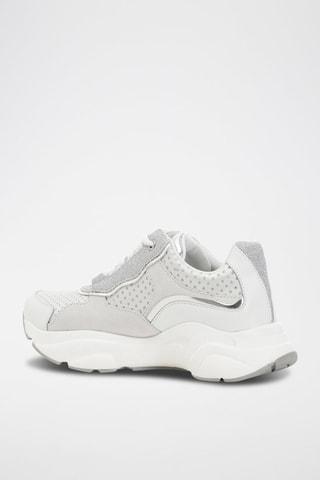 Zapatillas de piel - Café Noir - Blanco