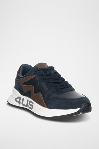 Zapatillas de piel - Azul