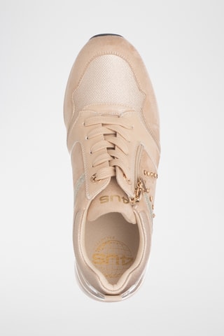Wedge Sneakers - Beige