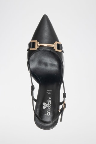 Zapatos de tacón con tiras - Negro