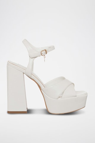 Sandalias de tacón - Blanco