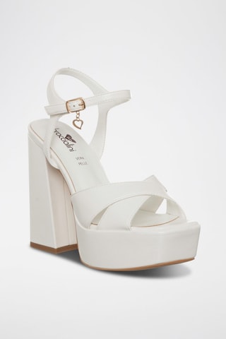 Sandalias de tacón - Blanco