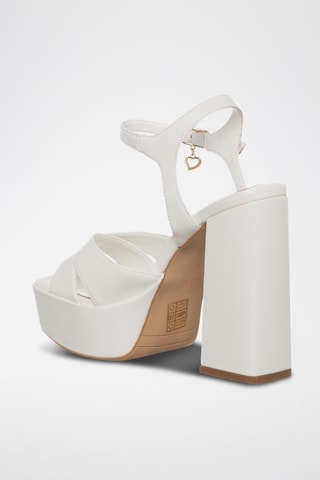 Sandalias de tacón - Blanco