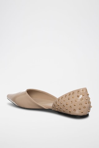 Bailarinas con brillo - Beige