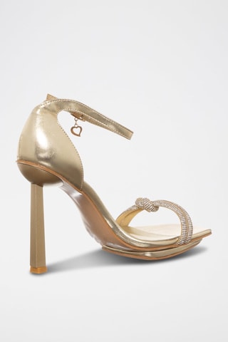Sandalias de tacón - Dorado y plateado