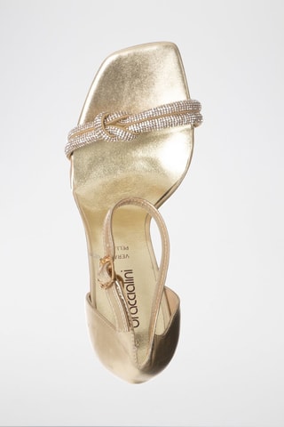 Sandalias de tacón - Dorado y plateado