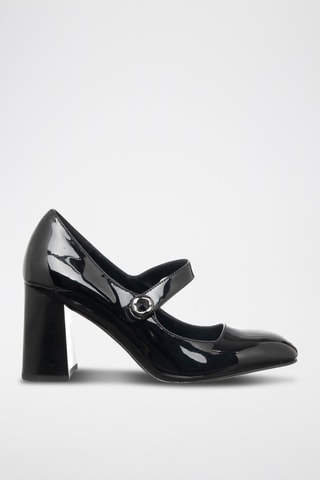 Sandalias de piel vegana - Negro