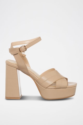 Sandalias de tacón - Beige
