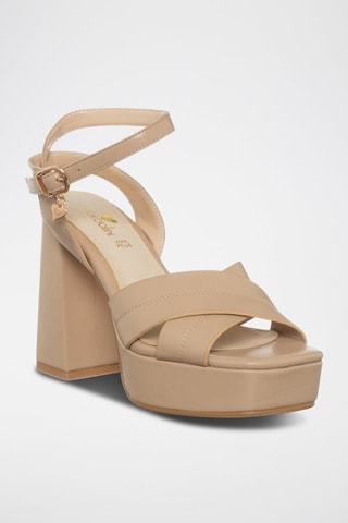 Sandalias de tacón - Beige