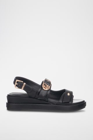 Sandalias de cuña - Negro