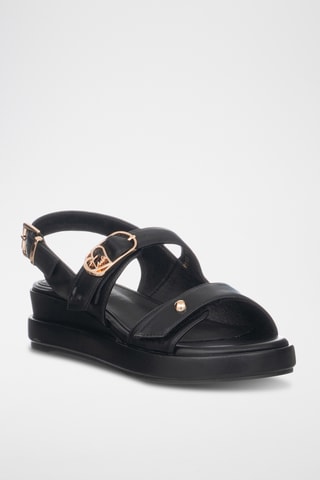 Sandalias de cuña - Negro