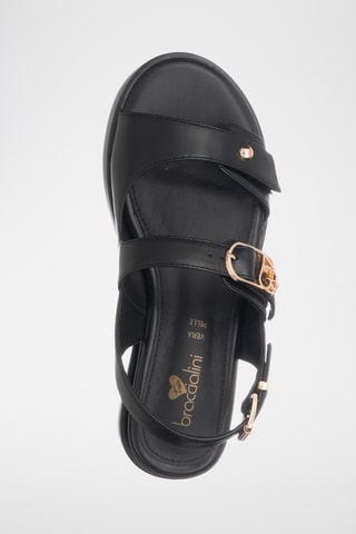 Sandalias de cuña - Negro