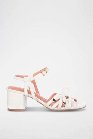Sandalias de tacón - Blanco