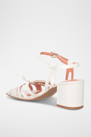 Sandalias de tacón - Blanco