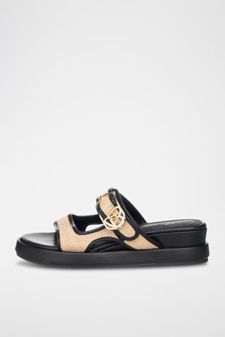 Sandalias de cuña - Negro