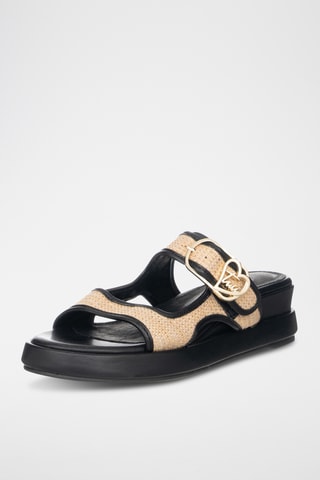 Sandalias de cuña - Negro