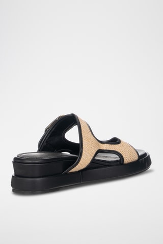 Sandalias de cuña - Negro