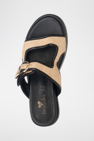 Sandalias de cuña - Negro