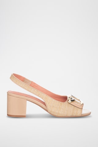Sandalias de tacón - Coral