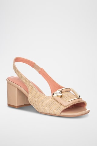 Sandalias de tacón - Coral