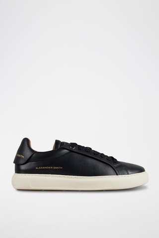 Zapatillas de piel - Negro