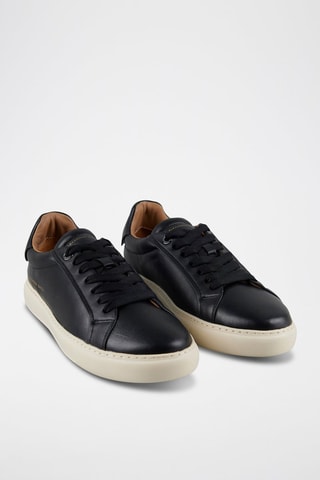 Zapatillas de piel - Negro