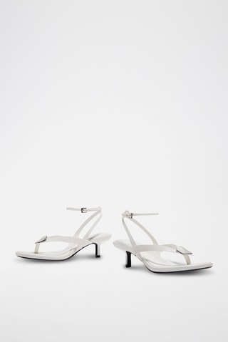 Sandalias de tacón - Blanco