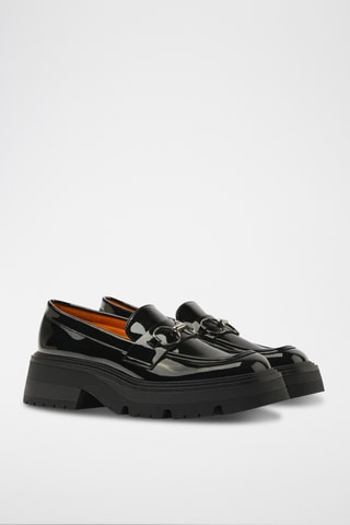 Mocasines con plataforma - Negro