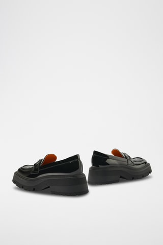 Mocasines con plataforma - Negro