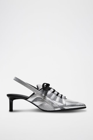 Zapatos de tacón - Plateado y negro