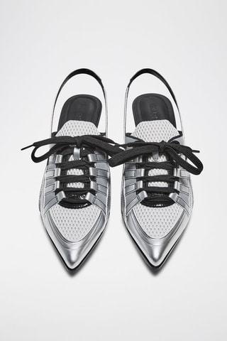Zapatos de tacón - Plateado y negro