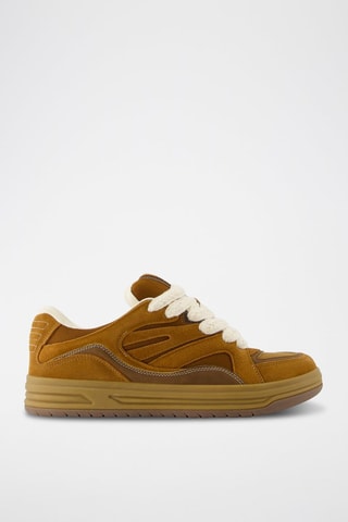 Zapatillas de nobuk - Marrón